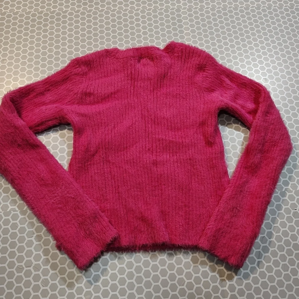 Art Class  Girls Vibrant Pink Crew Neck Sweater